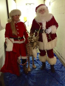 Jackie with Santa.